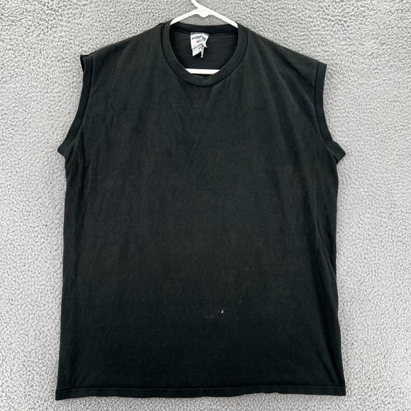 Jerzees Other - Vintage‎ 90's Mens Black  Tank Top Men XL Made in USA READ Jerzees READ